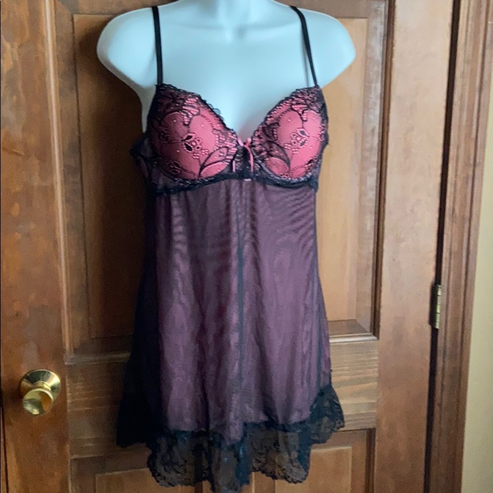 Sexy black lacy L